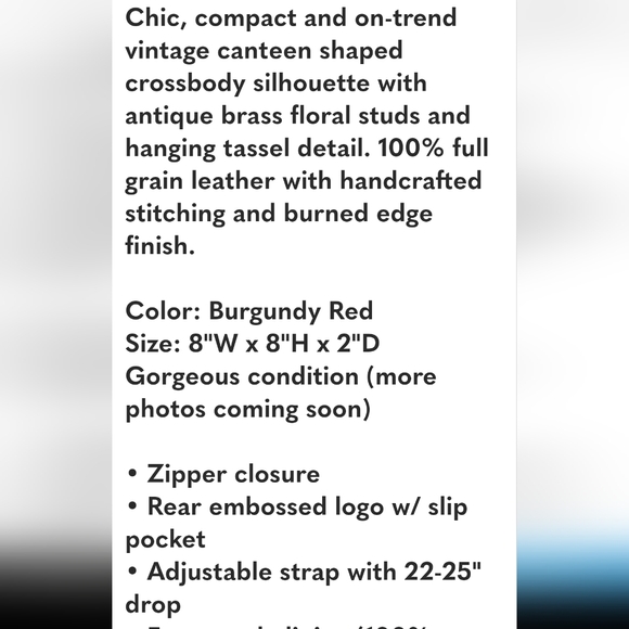 New Patricia Nash Leather Crossbody Bag - Picture 13 of 14